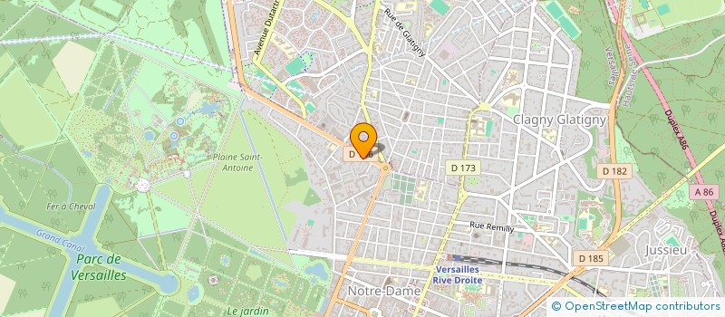 localisation de l'entreprise MIFAJ à VERSAILLES
