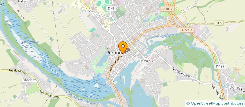 localisation de l'entreprise MIFER  PERONNE