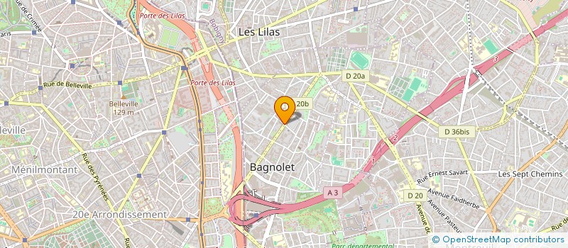 localisation de l'entreprise MIFFOURIEN à BAGNOLET