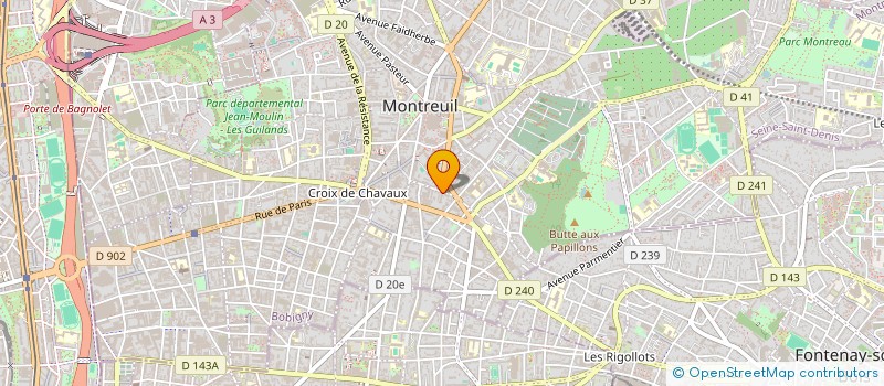 localisation de l'entreprise MIFTAH  MONTREUIL