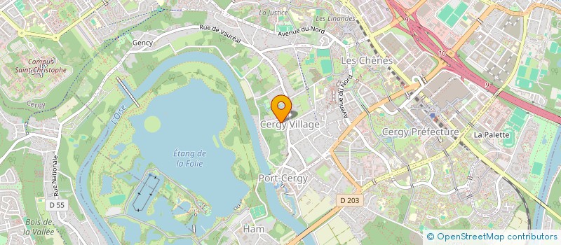 localisation de l'entreprise MIG  CERGY