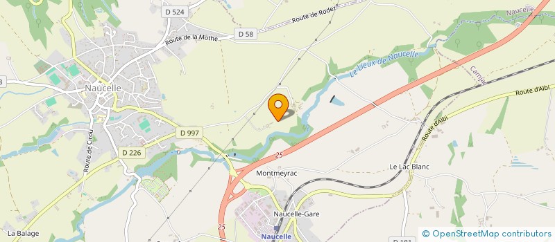 localisation de l'entreprise MIG TP  NAUCELLE