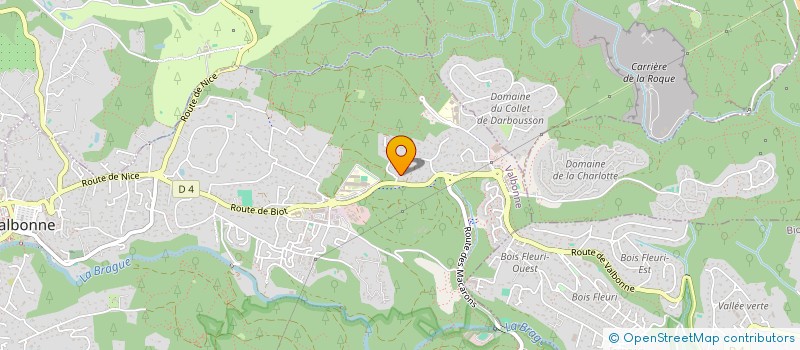 localisation de l'entreprise MIGACARO  VALBONNE