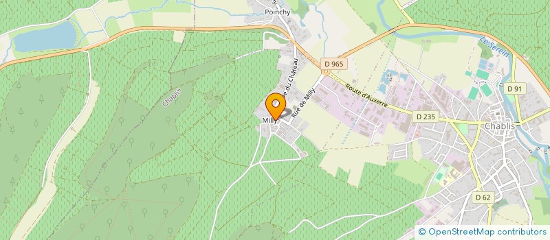 localisation de l'entreprise MIGBAR  CHABLIS