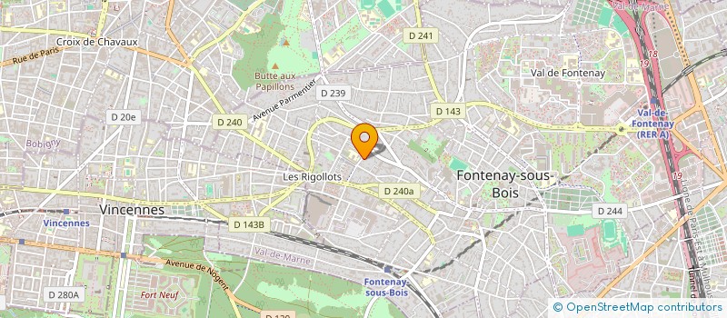 localisation de l'entreprise MIGBATIMENT à FONTENAY-SOUS-BOIS