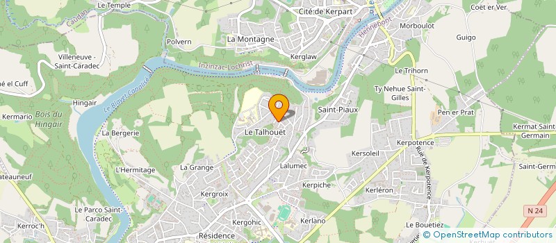localisation de l'entreprise MIGEC  HENNEBONT