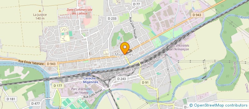 localisation de l'entreprise MIGENNES INFO à MIGENNES
