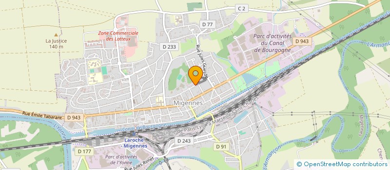 localisation de l'entreprise MIGENNES SUBAQUATIQUE  MIGENNES