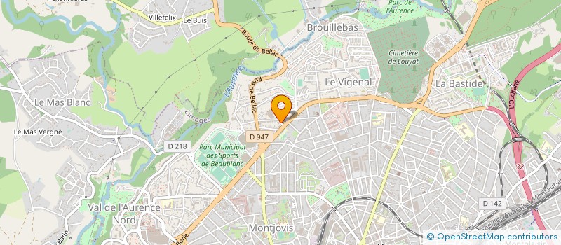localisation de l'entreprise MIGEON à LIMOGES