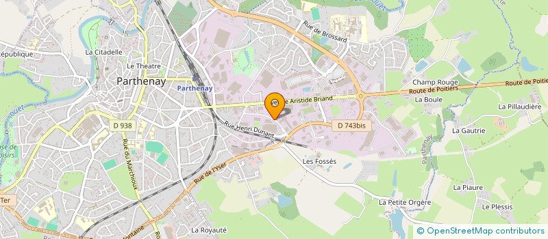 localisation de l'entreprise MIGEON ENERGIES à PARTHENAY