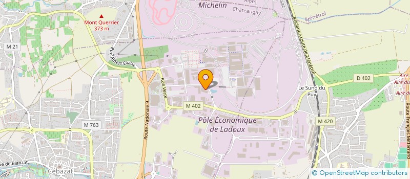 localisation de l'entreprise MIGEON LOGISTIQUE SERVICE - MLS  CEBAZAT