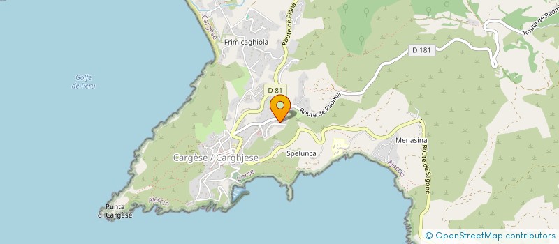 localisation de l'entreprise MIGEVANT AMEDEI à CARGESE