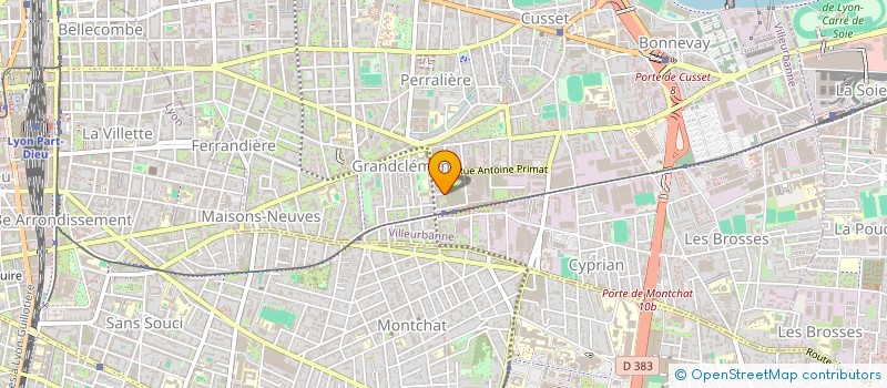 localisation de l'entreprise MIGLIORE JACQUES  VILLEURBANNE