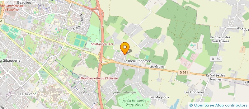 localisation de l'entreprise MIGNALOUX SOCIALE ET SOLIDAIRE  MIGNALOUX-BEAUVOIR