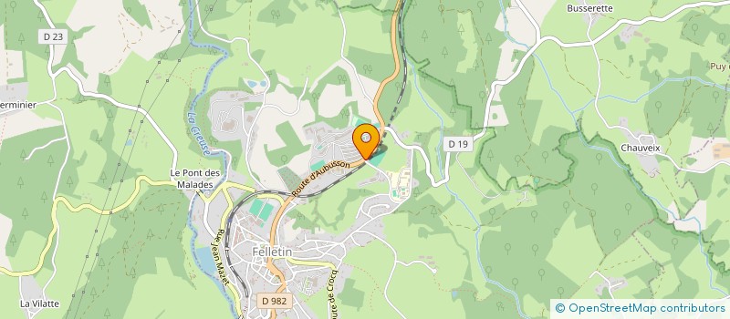 localisation de l'entreprise MIGNATON  AUBUSSON