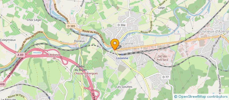 localisation de l'entreprise MIGNON F  LOZANNE