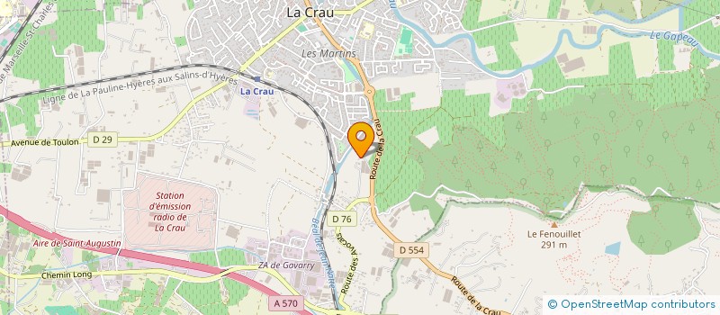 localisation de l'entreprise MIGNONE FLEURS  LA CRAU