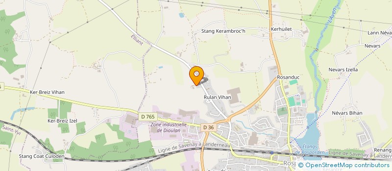 localisation de l'entreprise MIGNOT LA VARENNE  ROSPORDEN