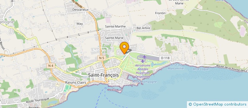 localisation de l'entreprise MIGOU à SAINT-FRANCOIS