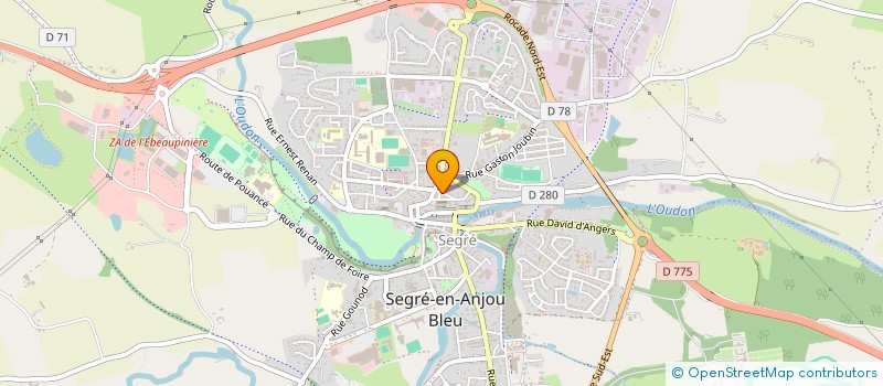 localisation de l'entreprise MIGRANT' ESPOIR SEGREEN à SEGRE-EN-ANJOU BLEU