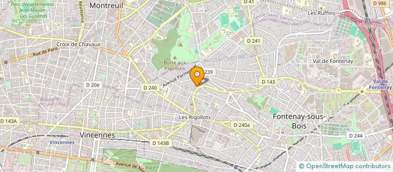localisation de l'entreprise MIGRATIONS ANALYSES & PERSPECTIVES à FONTENAY-SOUS-BOIS