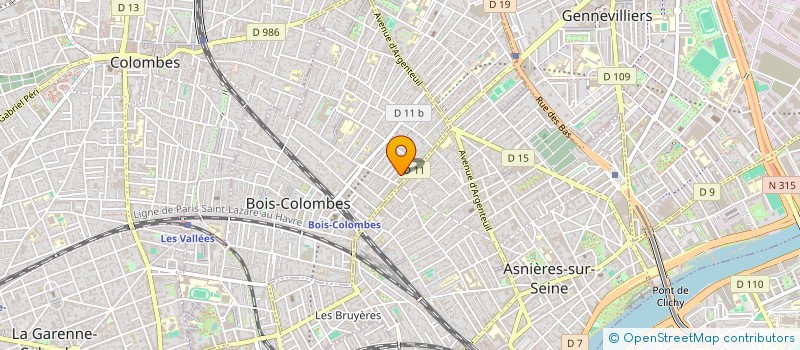 localisation de l'entreprise MIGRATOR MARIS à BOIS-COLOMBES