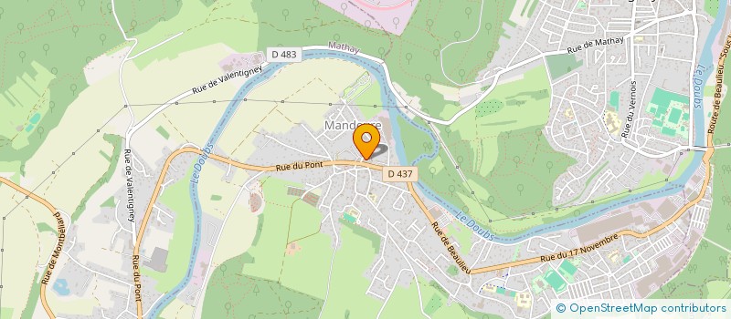 localisation de l'entreprise MIGUEL  MANDEURE