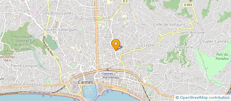 localisation de l'entreprise MIGUEL COIFFURE à ANTIBES
