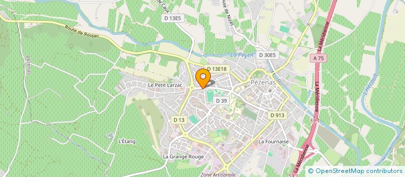 localisation de l'entreprise MIGUERMA  PEZENAS