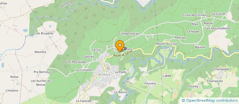 localisation de l'entreprise MIJE07  ARDOIX