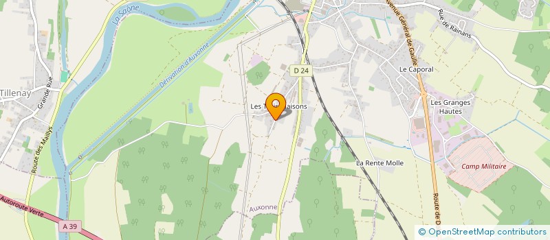 localisation de l'entreprise MIJI-TCG  AUXONNE