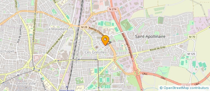 localisation de l'entreprise MIK à DIJON