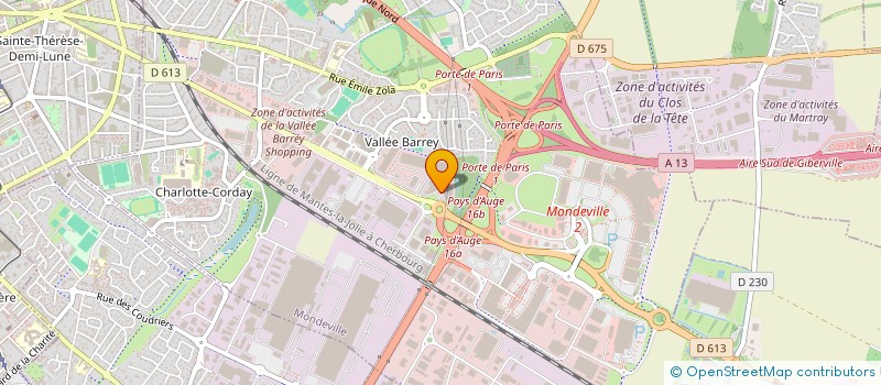 localisation de l'entreprise MIKA  MONDEVILLE