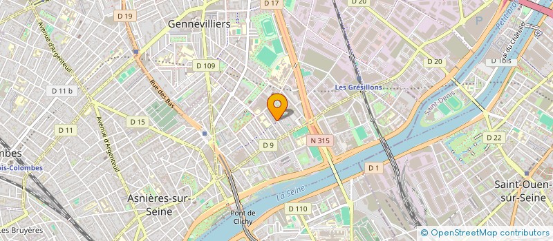 localisation de l'entreprise MIKA DAHOU M HOTEL  GENNEVILLIERS