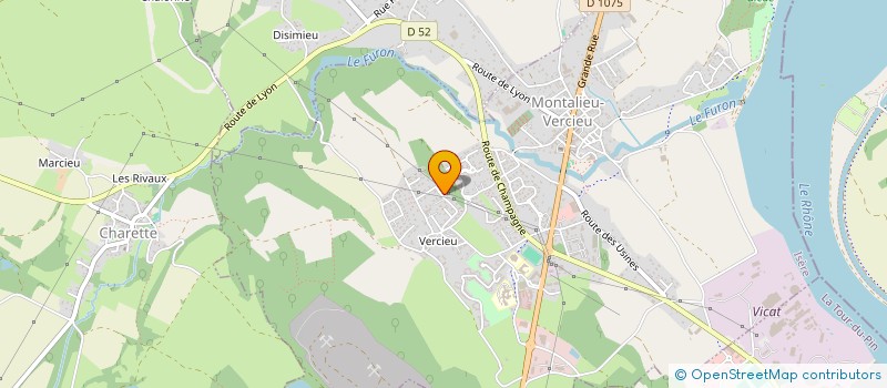 localisation de l'entreprise MIKA TERRASSEMENT  MONTALIEU-VERCIEU