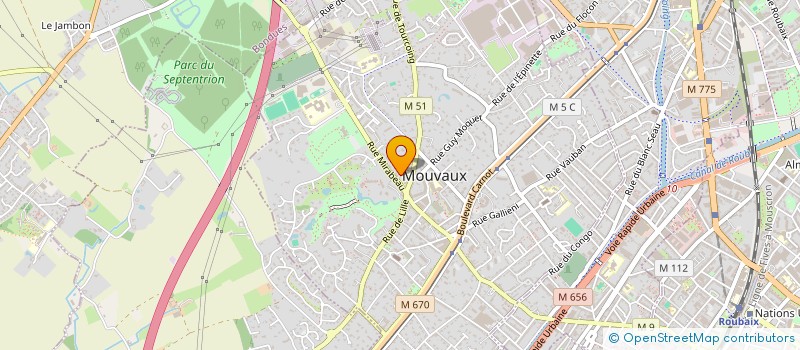 localisation de l'entreprise MIKADO  MOUVAUX