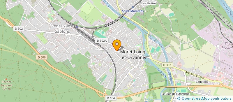 localisation de l'entreprise MIKAEL CHAUSSON INFORMATIQUE  MORET-LOING-ET-ORVANNE