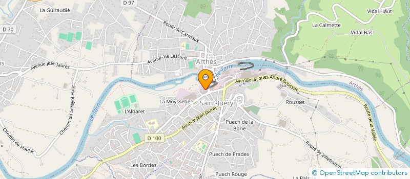 localisation de l'entreprise MIKAEL TOURNIER à SAINT-JUERY