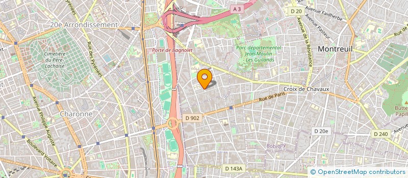 localisation de l'entreprise MIKAIL-2 à BAGNOLET