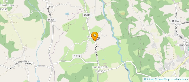 localisation de l'entreprise MIKARA  LUSSAGNET-LUSSON