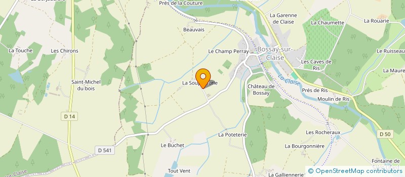 localisation de l'entreprise MIKATECH  BOSSAY-SUR-CLAISE