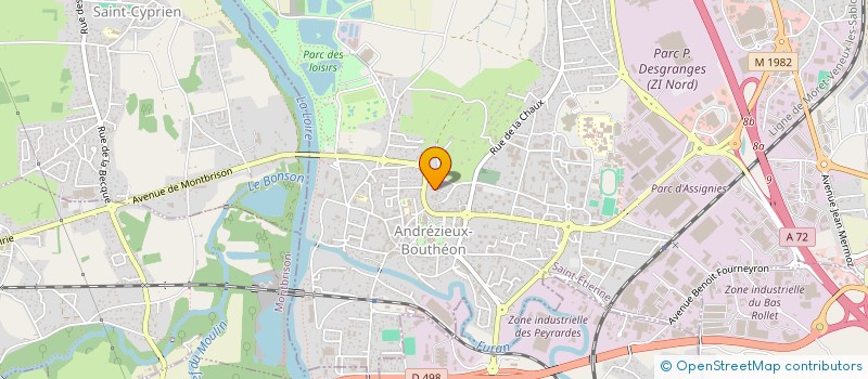 localisation de l'entreprise MIKI FRUITS  ANDREZIEUX-BOUTHEON