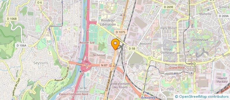 localisation de l'entreprise MIL'ASSURANCES & CONSEILS à GRENOBLE