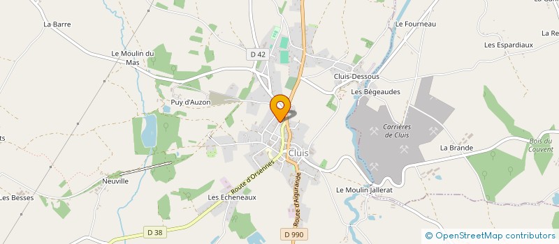 localisation de l'entreprise MIL'BAT à CLUIS