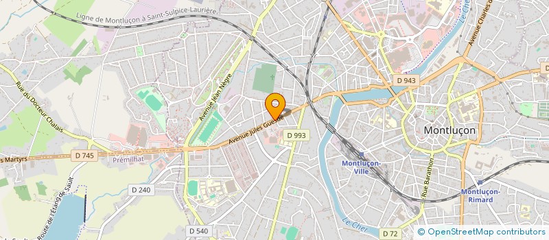 localisation de l'entreprise MIL COUP à MONTLUCON
