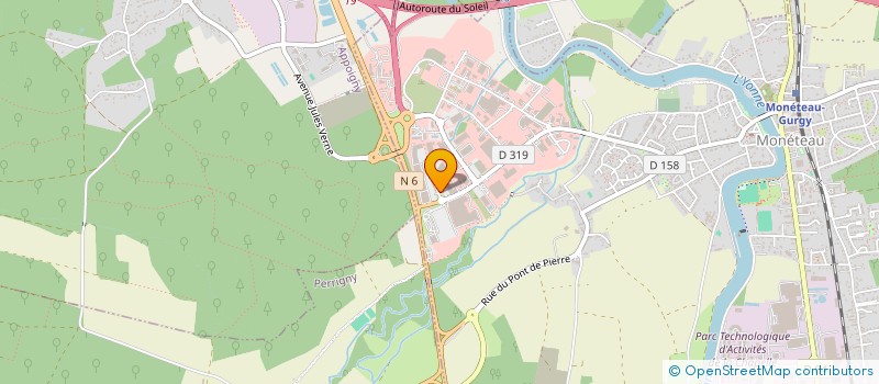 localisation de l'entreprise MIL D'CO à MONETEAU