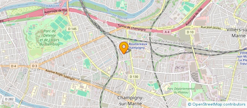 localisation de l'entreprise MIL DECO à CHAMPIGNY-SUR-MARNE