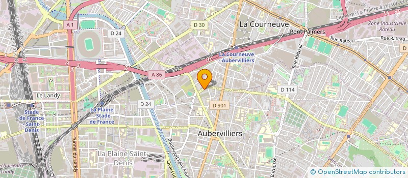 localisation de l'entreprise MIL EMBAL TEXTIL à AUBERVILLIERS