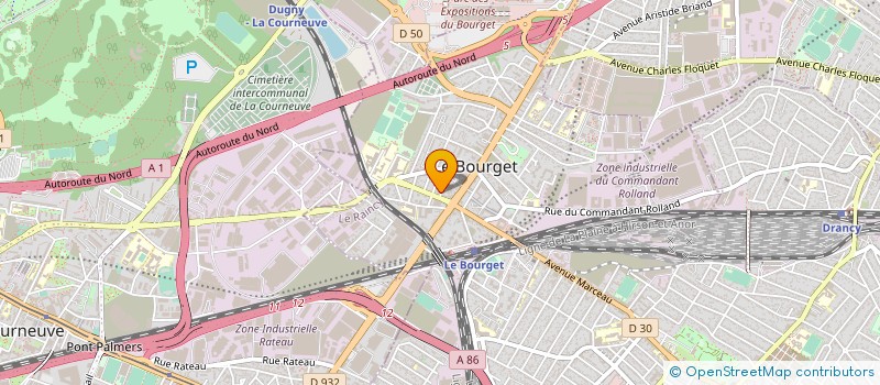 localisation de l'entreprise MIL'FORMACTIV à LE BOURGET