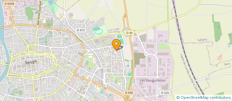localisation de l'entreprise MIL GLASS à SENS